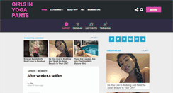Desktop Screenshot of girlsinyogapants.com